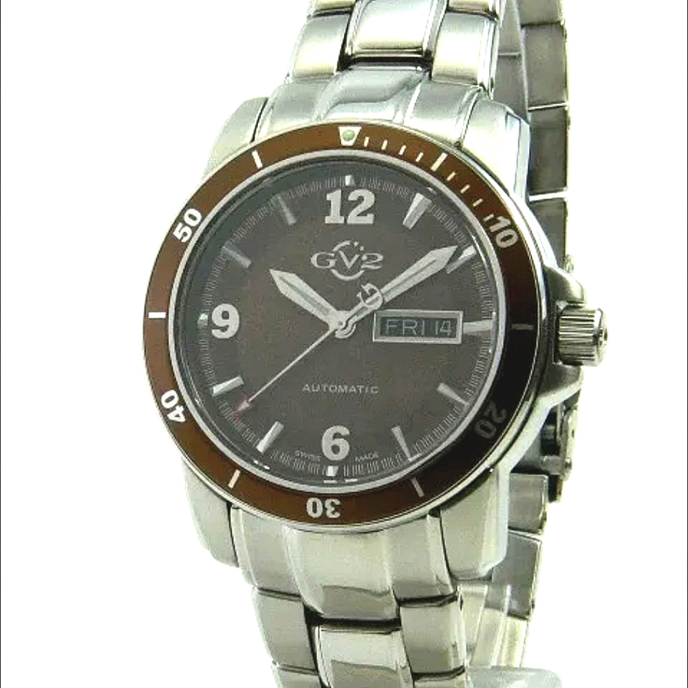 Gv2 By Gevril Stainless Steel Swiss Automatic Limited Edition 46/500 Watch 4801